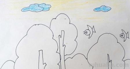 鸟的简笔画怎么画（一群鸟的简笔画怎么画）