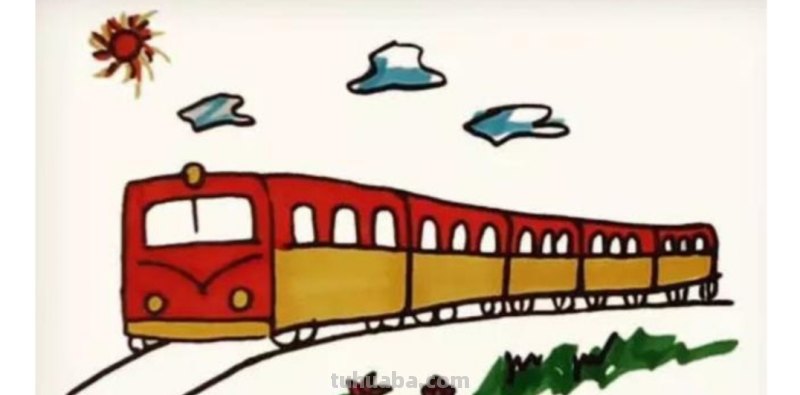 火车怎么画简笔画（老式火车怎么画简笔画）