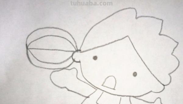 篮球怎么画简笔画（坤坤打篮球怎么画简笔画）