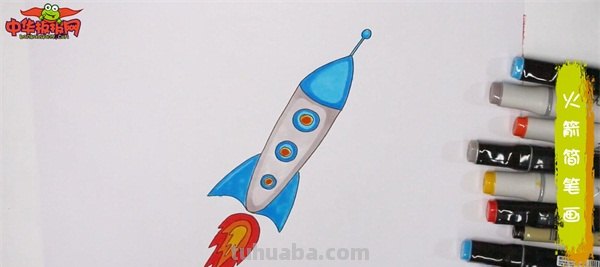火箭简笔画怎么画（神舟火箭简笔画怎么画）