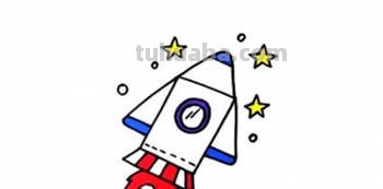 火箭简笔画怎么画（神舟火箭简笔画怎么画）