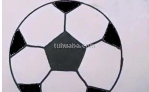 足球简笔画怎么画（足球简笔画怎么画简单一点的还有涂颜色的很多）