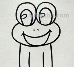 青蛙简笔画怎么画（）