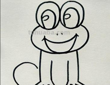 青蛙简笔画怎么画（）