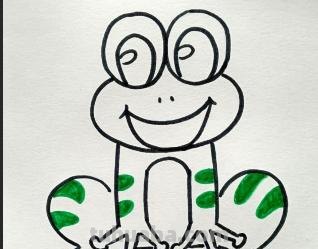 青蛙简笔画怎么画（）