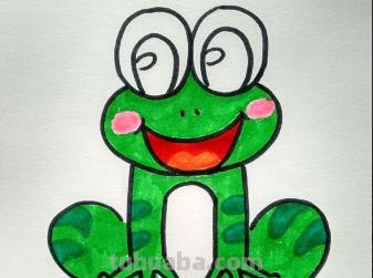 青蛙简笔画怎么画（）