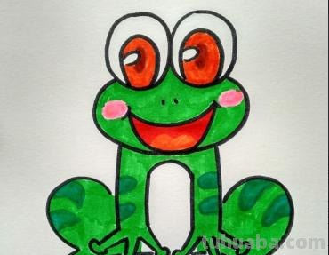 青蛙简笔画怎么画（）