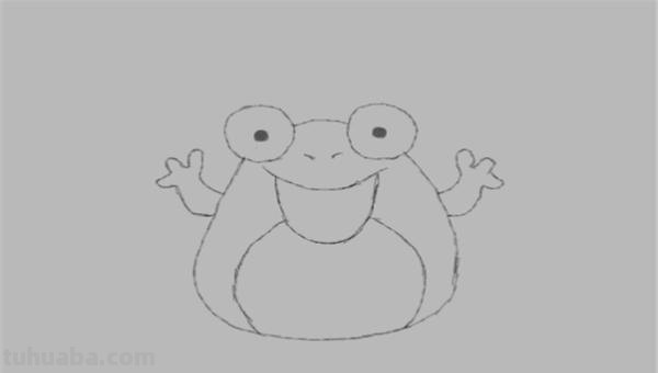 青蛙简笔画怎么画（）