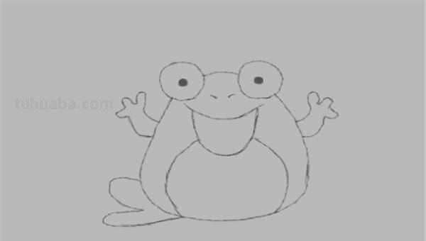 青蛙简笔画怎么画（）