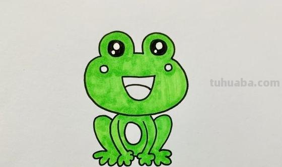 青蛙简笔画怎么画（）