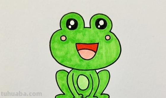 青蛙简笔画怎么画（）