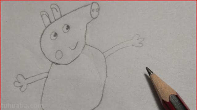 小猪简笔画怎么画（三只小猪简笔画怎么画）