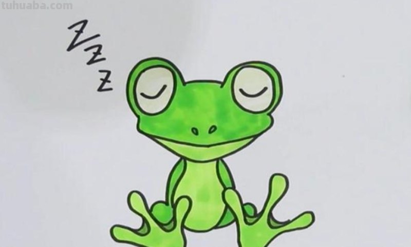 简笔画青蛙怎么画（）
