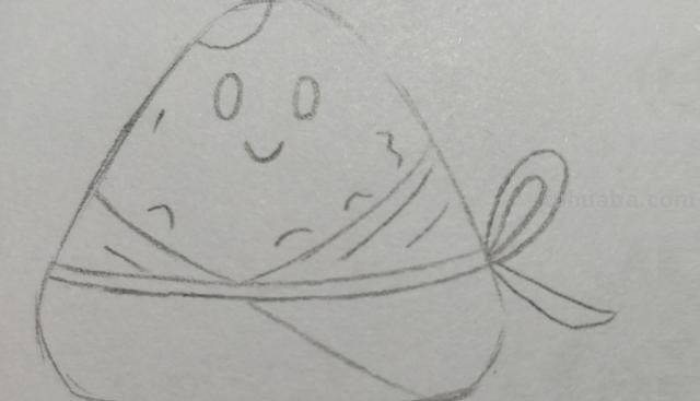 简笔画粽子怎么画（简笔画粽子怎么画又好看）