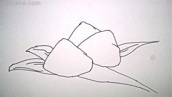 简笔画粽子怎么画（简笔画粽子怎么画又好看）