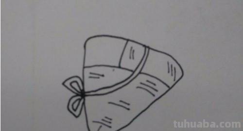 简笔画粽子怎么画（简笔画粽子怎么画又好看）