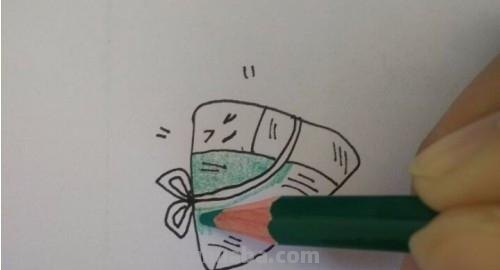 简笔画粽子怎么画（简笔画粽子怎么画又好看）