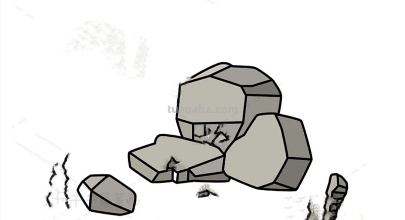 石头怎么画简笔画（古代石头怎么画简笔画）