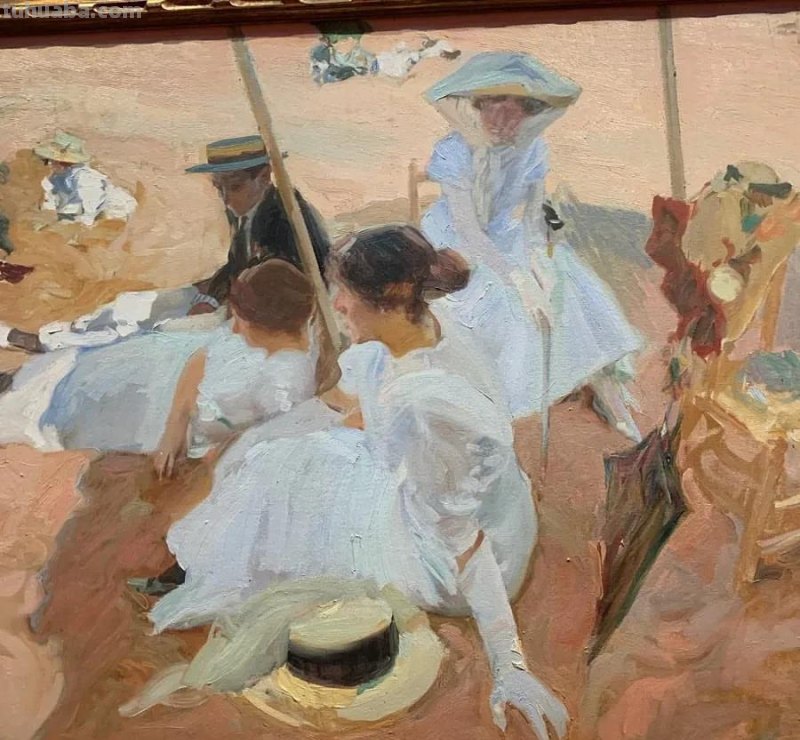 色粉画的色彩柔和美，色粉人像