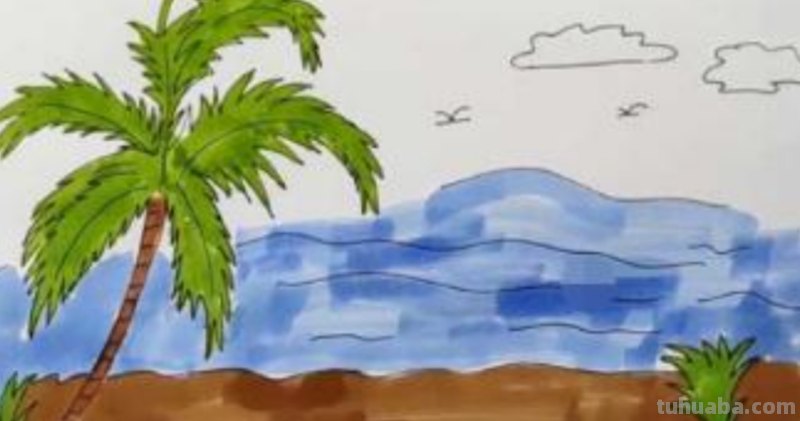 彩铅怎么画沙滩（彩铅怎么画沙滩颜色）