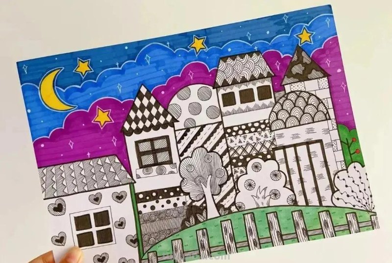 这样的40种儿童简笔范画作品太惊艳了，太棒了！赶紧收藏备用！