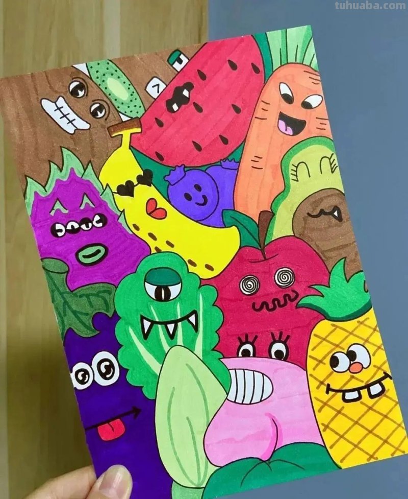 这样的40种儿童简笔范画作品太惊艳了，太棒了！赶紧收藏备用！