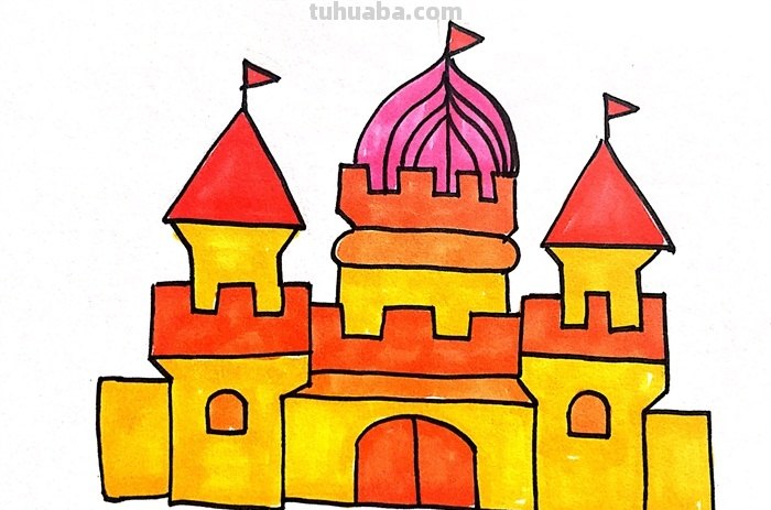 城堡怎么画简笔画（美人鱼的城堡怎么画简笔画）