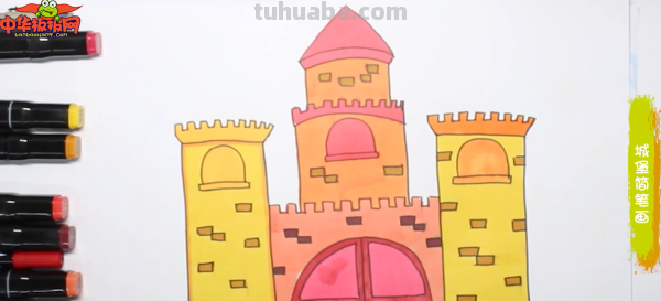 城堡怎么画简笔画（美人鱼的城堡怎么画简笔画）