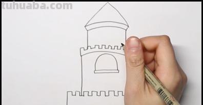 城堡怎么画简笔画（美人鱼的城堡怎么画简笔画）