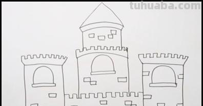 城堡怎么画简笔画（美人鱼的城堡怎么画简笔画）