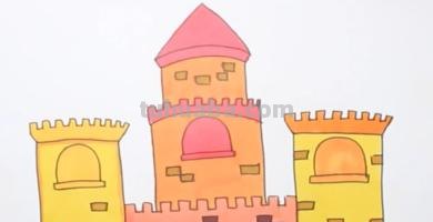 城堡怎么画简笔画（美人鱼的城堡怎么画简笔画）