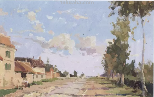 想画出漂亮的水粉风景画，这篇教程合适你