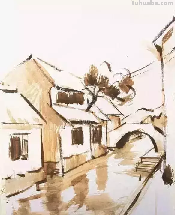 想画出漂亮的水粉风景画，这篇教程合适你