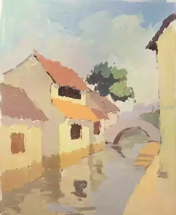 想画出漂亮的水粉风景画，这篇教程合适你