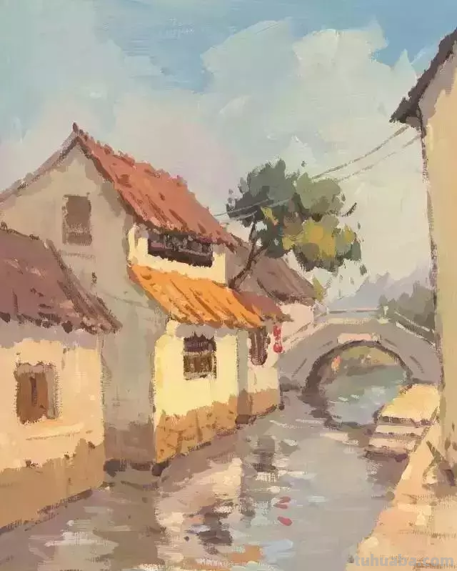 想画出漂亮的水粉风景画，这篇教程合适你