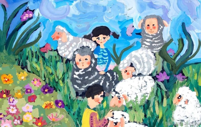 漂亮的水粉画作品欣赏