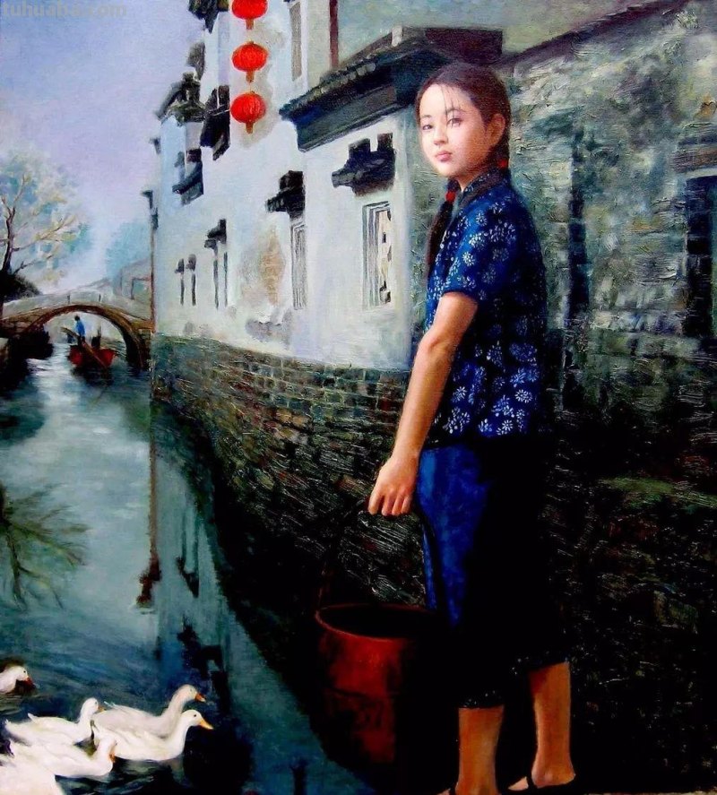 这些油画中的江南女子,是不是让你一见钟情 这些油画中的江南女子,是不是让你一见钟情