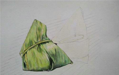 粽子彩铅画怎么画（粽子彩铅画怎么画好看）