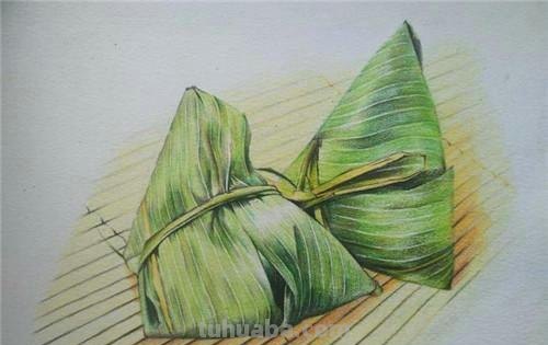 粽子彩铅画怎么画（粽子彩铅画怎么画好看）