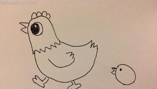 小鸡怎么画简笔画（小鸡怎么画简笔画图片）
