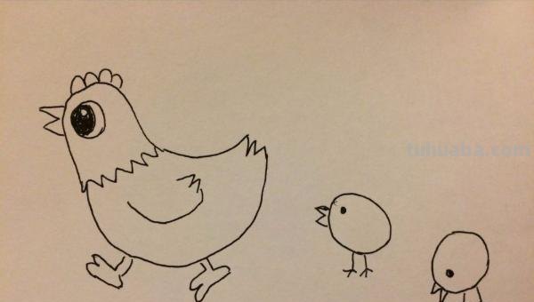 小鸡怎么画简笔画（小鸡怎么画简笔画图片）