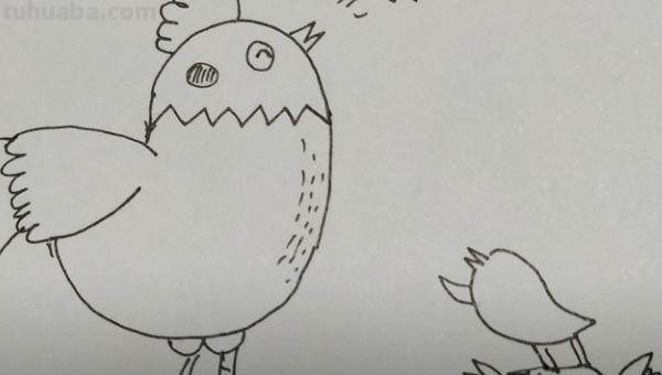 小鸡怎么画简笔画（小鸡怎么画简笔画图片）