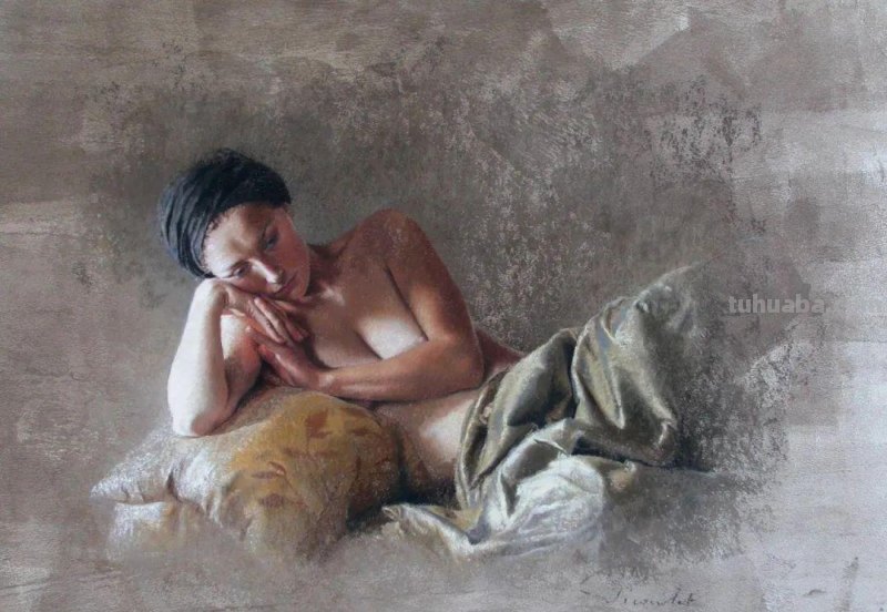 这色粉女人体好美，笔笔精到，表现力不俗