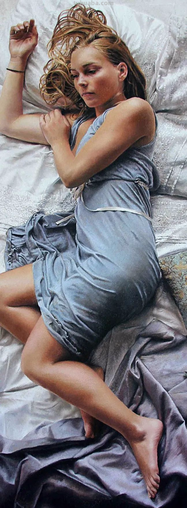 这色粉女人体好美，笔笔精到，表现力不俗