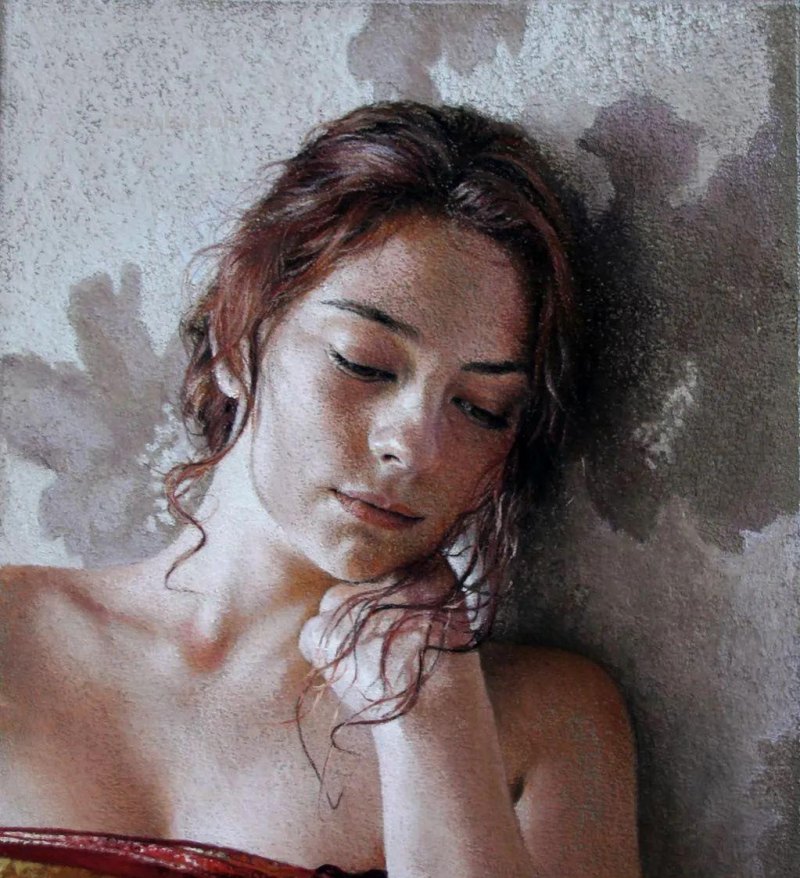 这色粉女人体好美，笔笔精到，表现力不俗