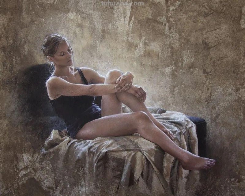 这色粉女人体好美，笔笔精到，表现力不俗