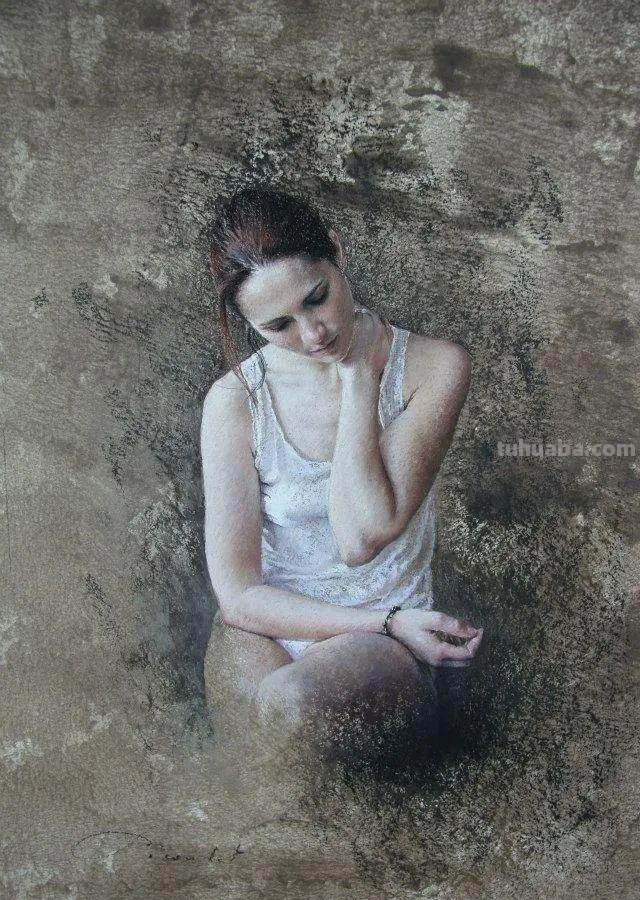 这色粉女人体好美，笔笔精到，表现力不俗