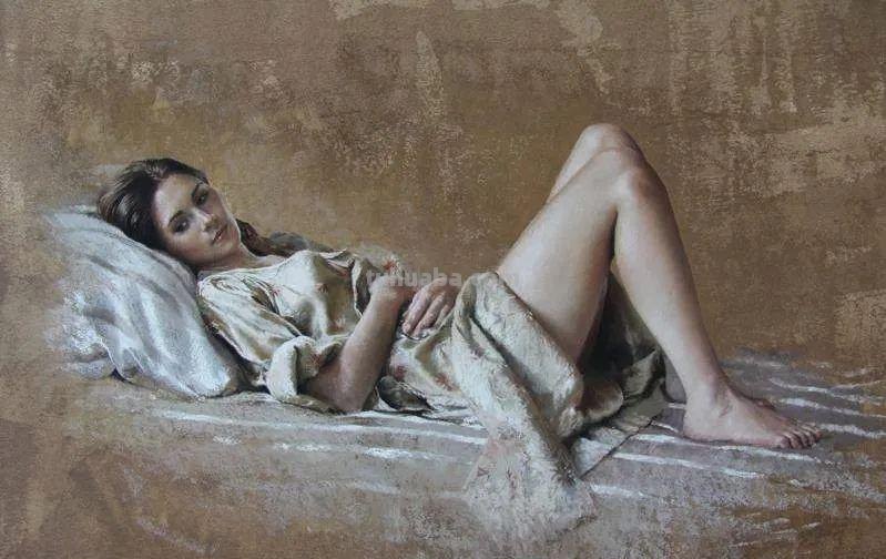 这色粉女人体好美，笔笔精到，表现力不俗