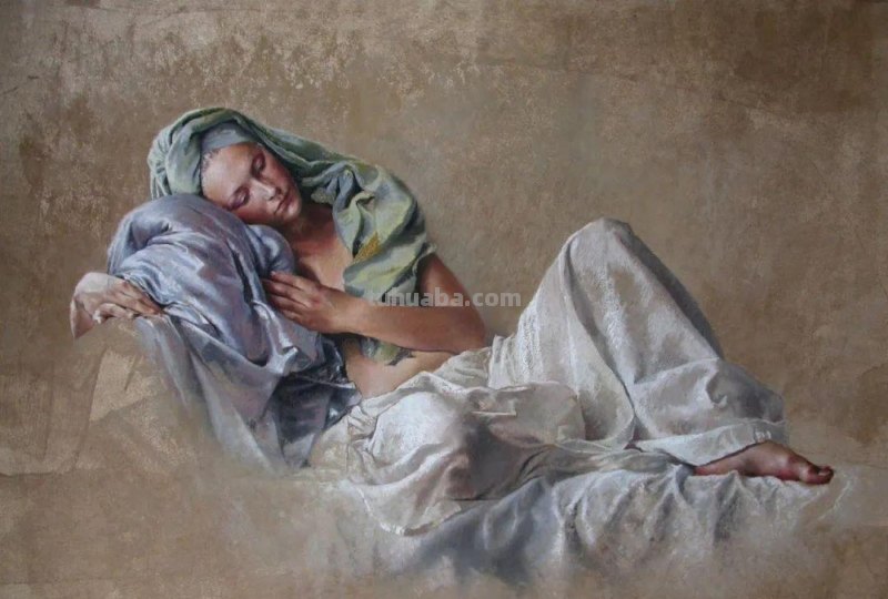 这色粉女人体好美，笔笔精到，表现力不俗