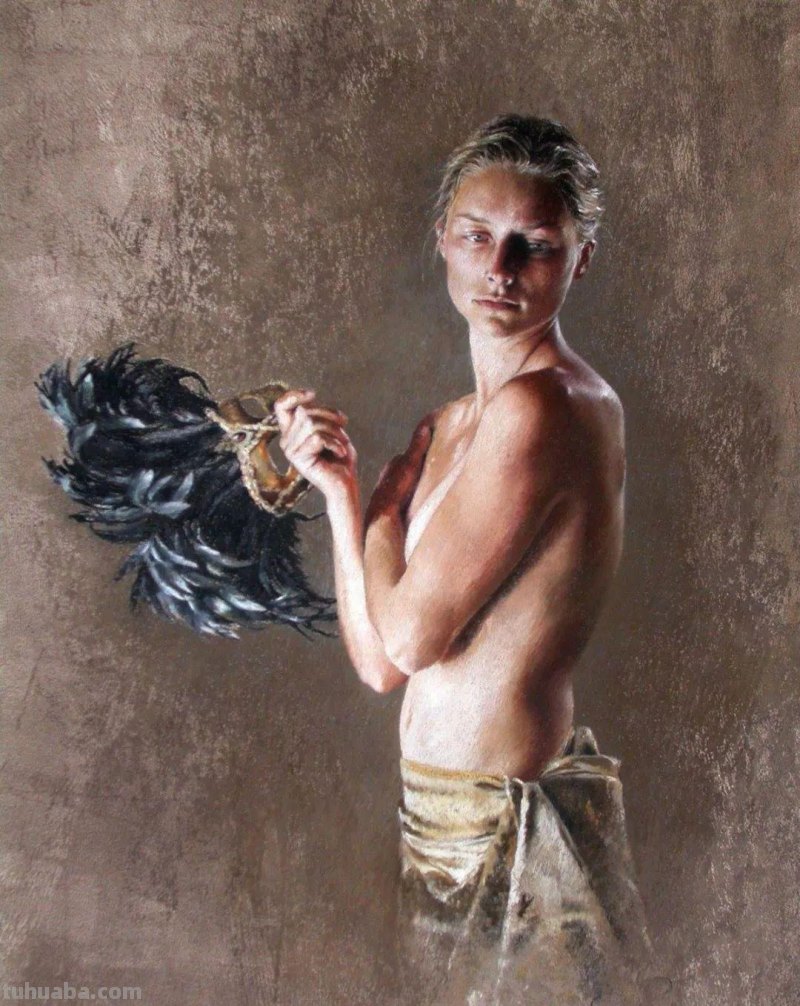 这色粉女人体好美，笔笔精到，表现力不俗